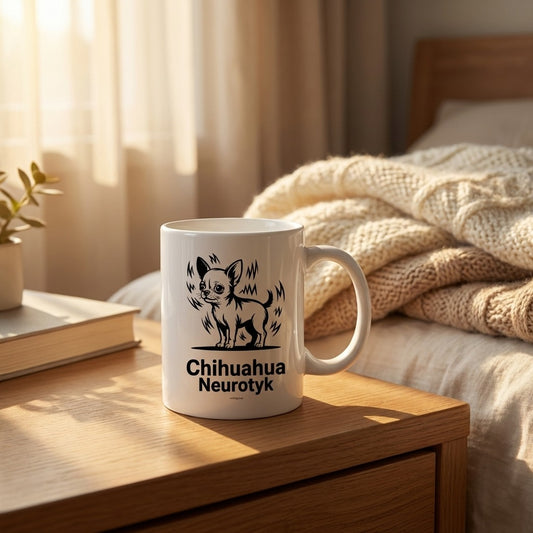 Kubek Chihuahua Neurotyk śmieszny prezent dla psiarzy