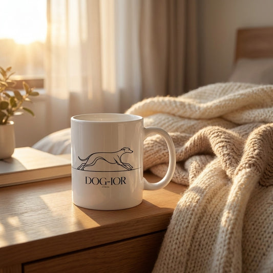 Kubek Dog-ior Chart elegancki prezent dla miłośnika psiaków