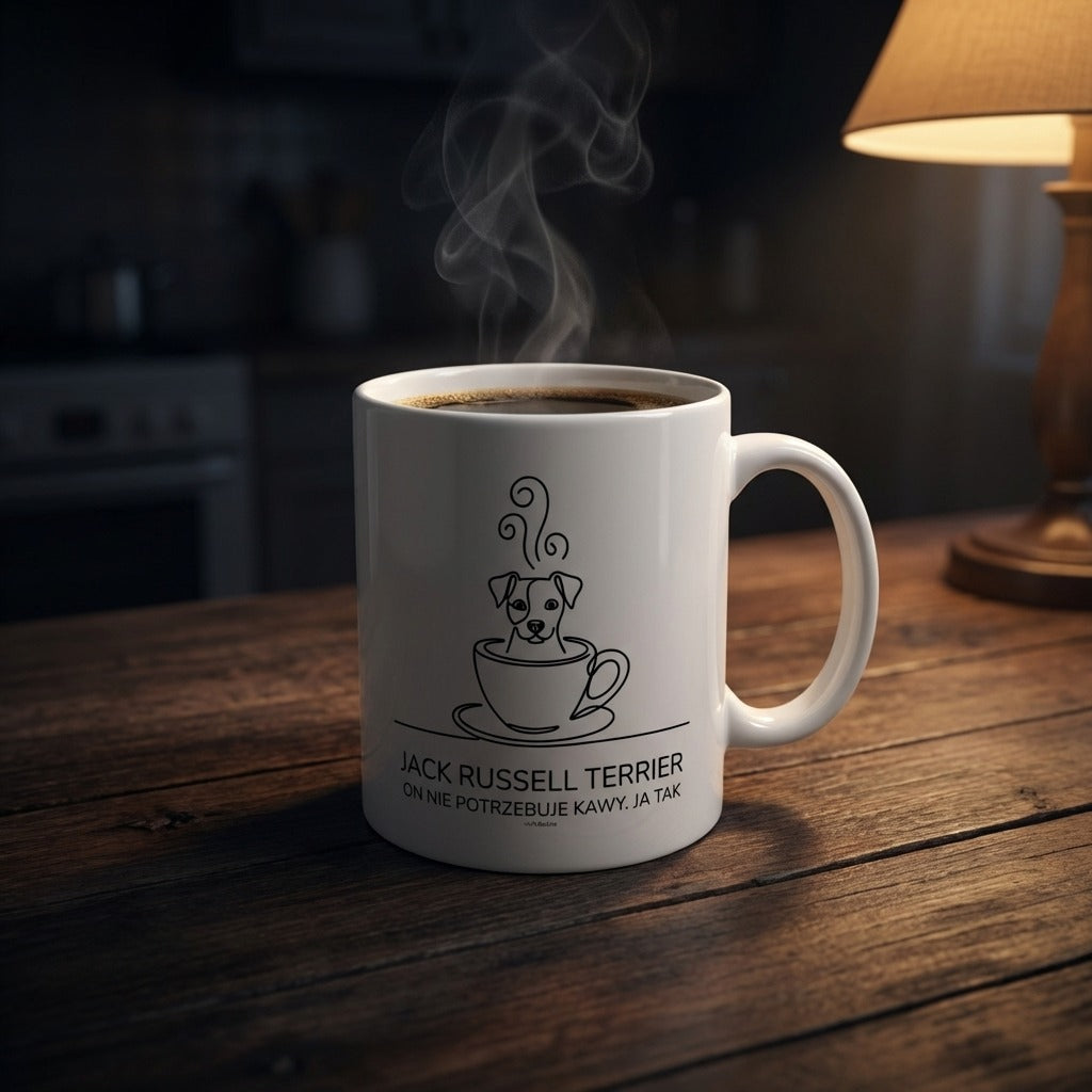 Kubek Jack Russell Coffee vs JRT prezent dla psiarzy