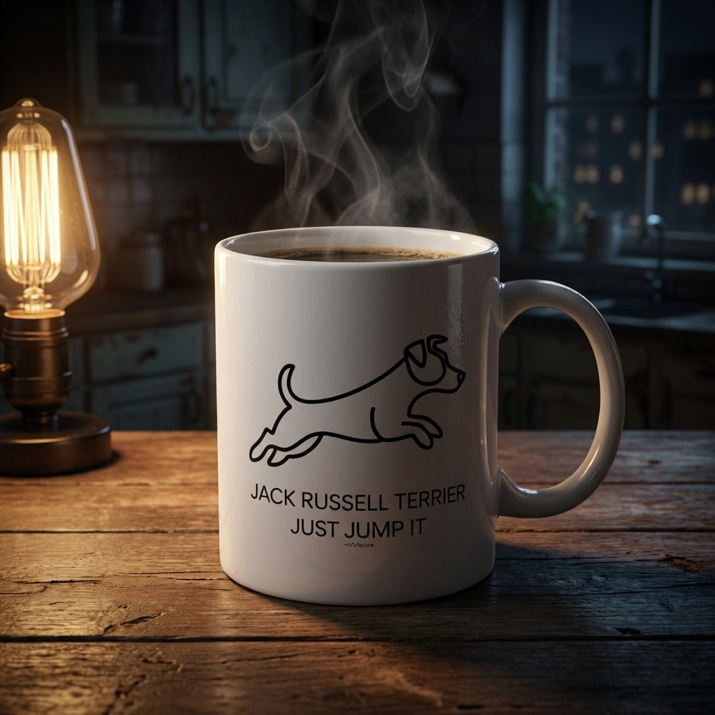 Kubek JRT Just Jump It śmieszny prezent dla psiarzy