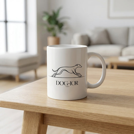 Kubek Dog-ior Chart elegancki prezent dla miłośnika psiaków